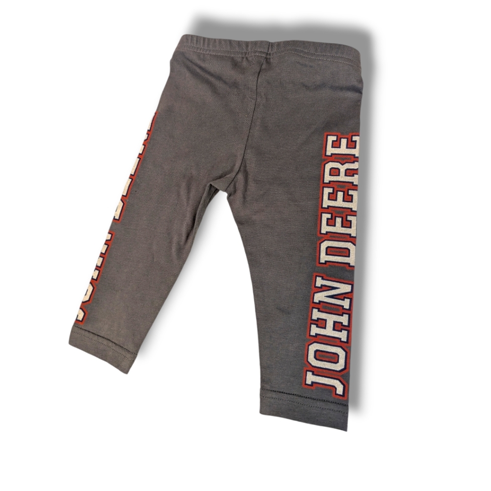 John Deere Girls 12-18m "John Deere" Grey/Red/White Leggings - Picture 3 of 4